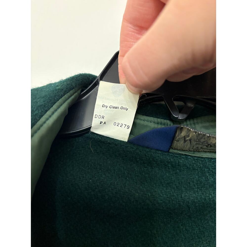 Vintage 80s Woolrich CPO Wool Shirt Jacket Forest Green Made in USA L - Picture 7 of 7